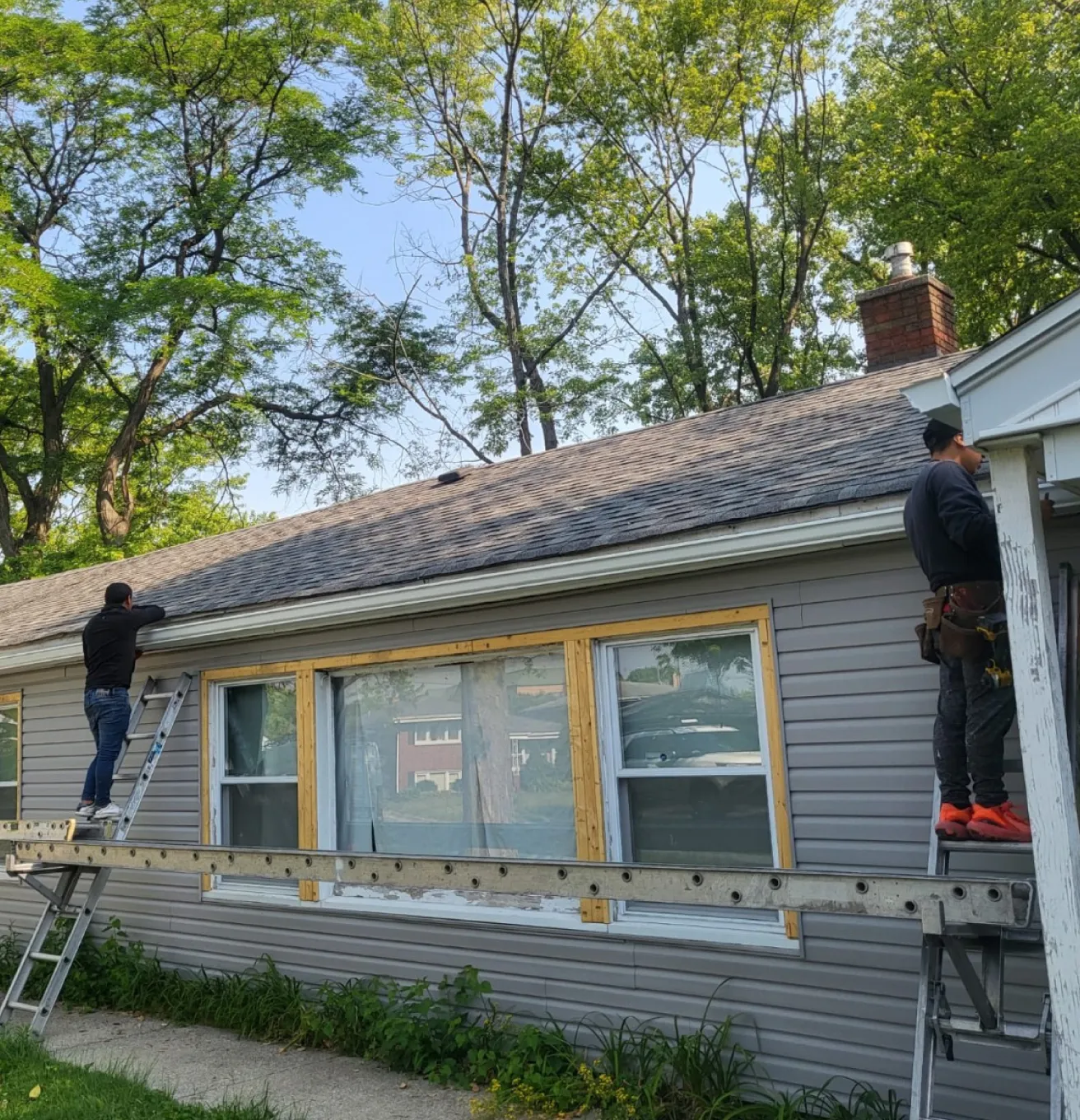 Gutter supply Berwyn IL job site